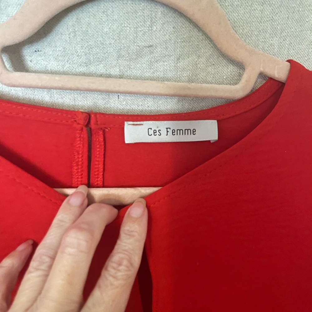 Ces Femme Red Women's Top
